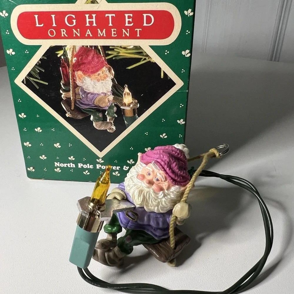 Hallmark Keepsake Magic Christmas Tree Ornament North Pole Power & Light Vintage